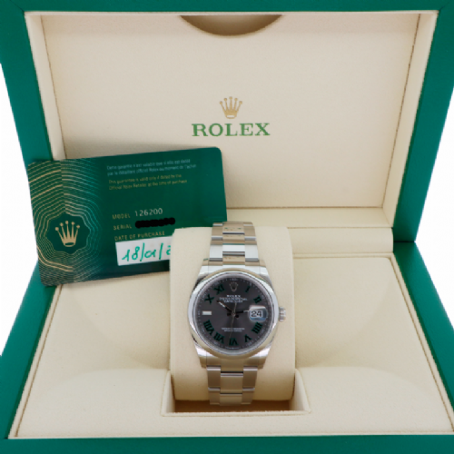 Rolex Datejust Wimbledon 36  presso Castignoli - Orologeria e gioielleria a Monza